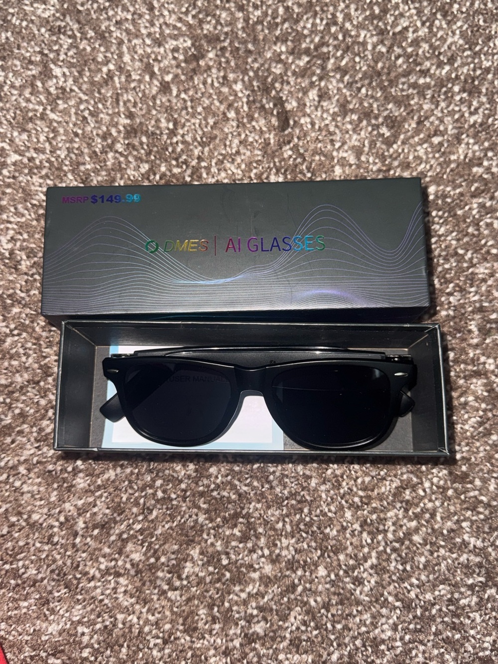 DMES AI Glasses Black Sunglasses